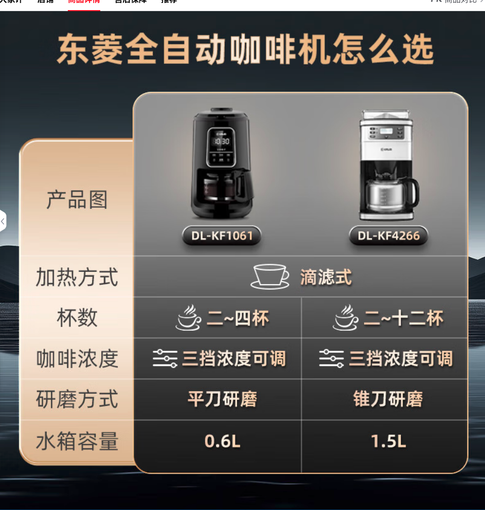 东菱咖啡机七夕礼物